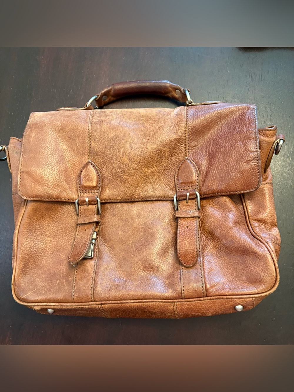 Vintage Leather Briefcase /Satchel